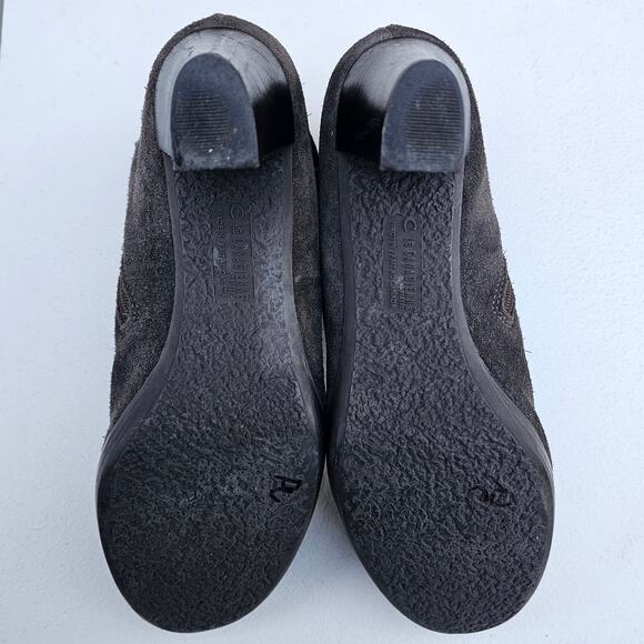 Brown Suede Waterproof Boot La Canadienne Size 8 Leather Heeled Ankle Bootie Zip - Picture 12 of 14